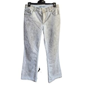 Chico’s Tan White Wash Flare Leg Jeans Chicos Size 1